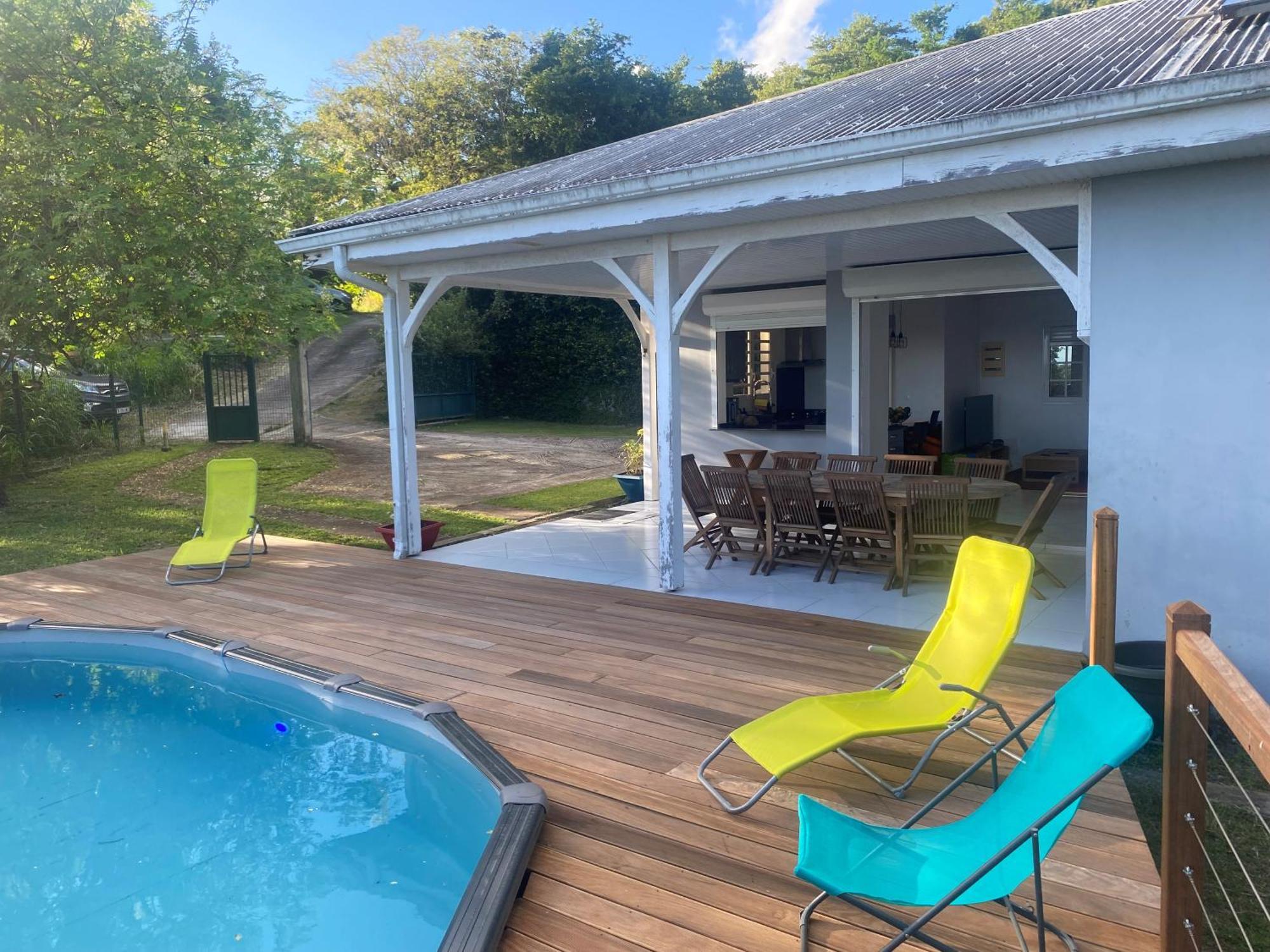 Les Terrasses De Maelle - Jolie Villa F4 Vue Mer Riviere-Salee Екстериор снимка