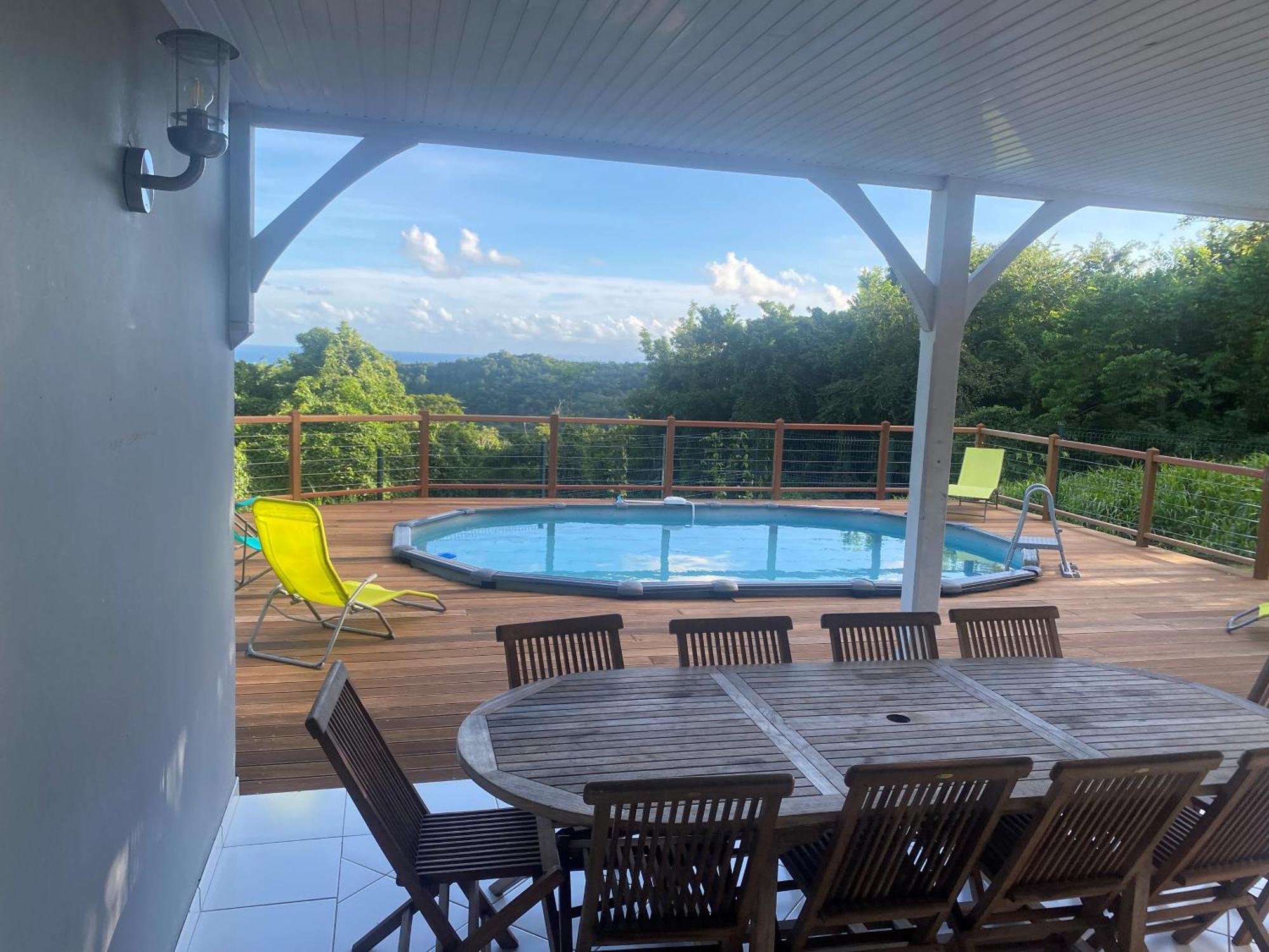 Les Terrasses De Maelle - Jolie Villa F4 Vue Mer Riviere-Salee Екстериор снимка